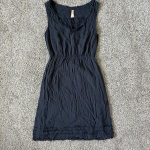 Maeve Small Navy Sleeveless Lined Rayon‎ Elegant Dress Boho Slinky